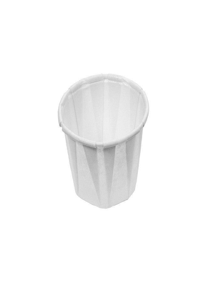 Genpak F075 Squat Paper Portion Cup, .75oz, White, Bag of 250 (Case of 20 Bags) - Image 1